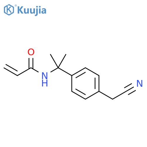 2-Propenamide, N-[1-[4-(cyanomethyl)phenyl]-1-methylethyl]- structure