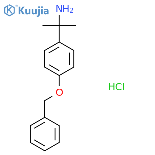 2-4-(benzyloxy)phenylpropan-2-amine hydrochloride structure