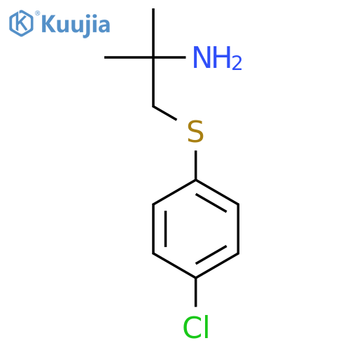 2-PROPANAMINE, 1-[(4-CHLOROPHENYL)THIO]-2-METHYL- structure