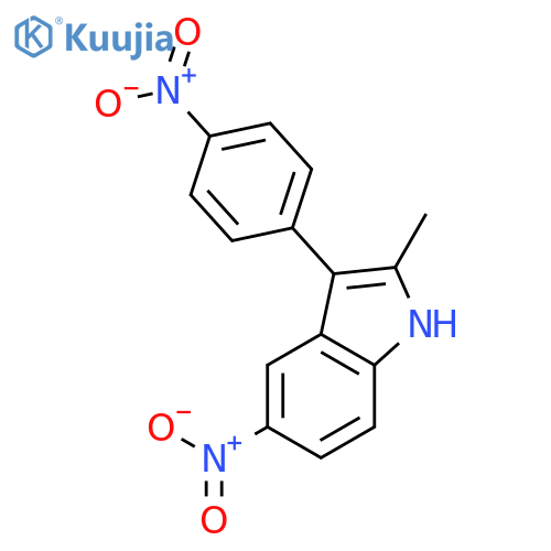 1H-INDOLE, 2-METHYL-5-NITRO-3-(4-NITROPHENYL)- structure