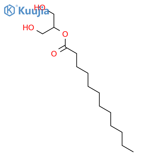 Dodecanoic acid,2-hydroxy-1-(hydroxymethyl)ethyl ester structure