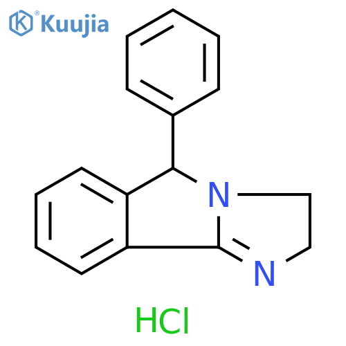 3H-Imidazo[2,1-a]isoindole, 2,5-dihydro-5-phenyl-, monohydrochloride structure