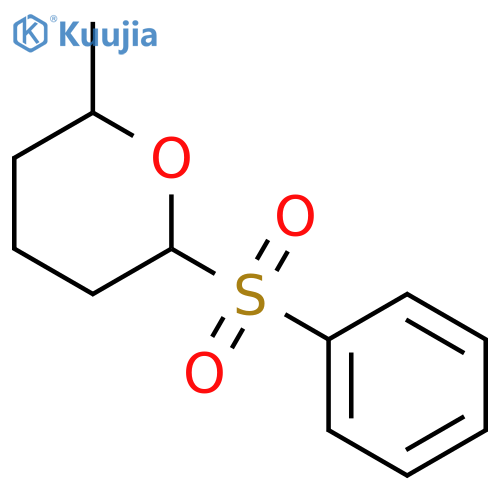 2-(Benzenesulfonyl)-6-methyloxane structure