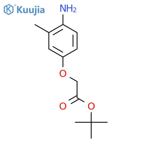 (4-Amino-3-methylphenoxy)-acetic acid t-butyl ester structure