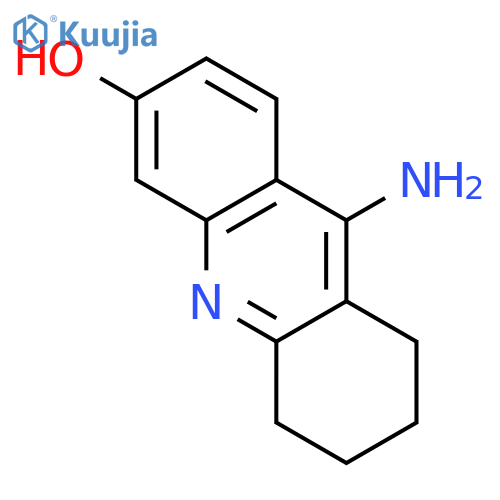 3-Acridinol, 9-amino-5,6,7,8-tetrahydro- structure