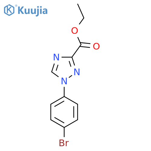 Ethyl 1-(4-bromophenyl)-1,2,4-triazole-3-carboxylate structure