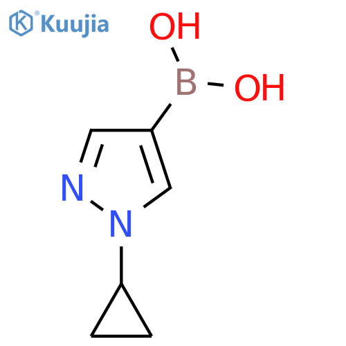(1-cyclopropyl-1H-pyrazol-4-yl)boronic acid structure
