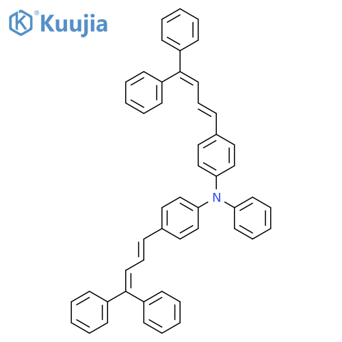 Benzenamine,4-(4,4-diphenyl-1,3-butadien-1-yl)-N-[4-(4,4-diphenyl-1,3-butadien-1-yl)phenyl]-N-phenyl- structure