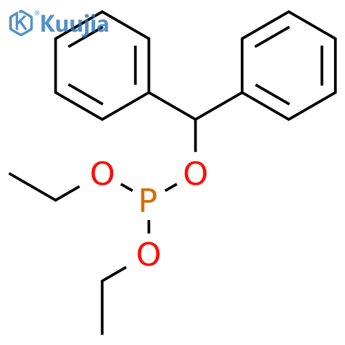 Diphenylmethyl diethyl phosphite structure