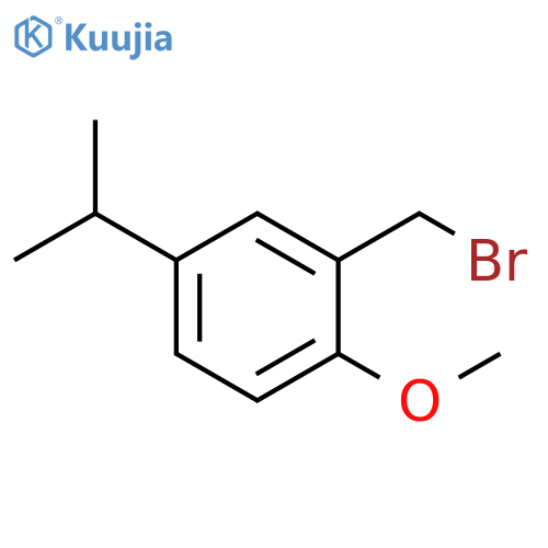 2-(bromomethyl)-1-methoxy-4-(propan-2-yl)benzene structure