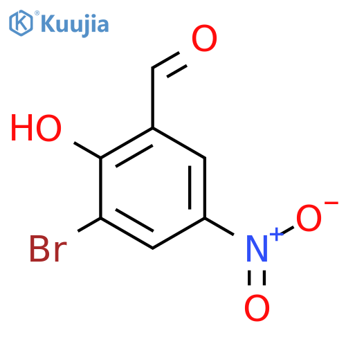 3-Bromo-2-hydroxy-5-nitrobenzaldehyde structure