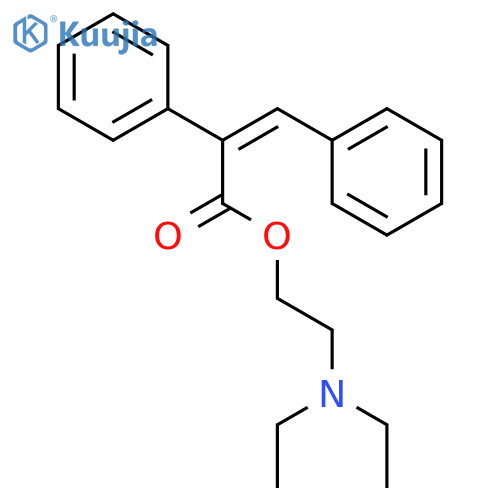 (E)-2-(Diethylamino)ethyl 2,3-diphenylacrylate structure