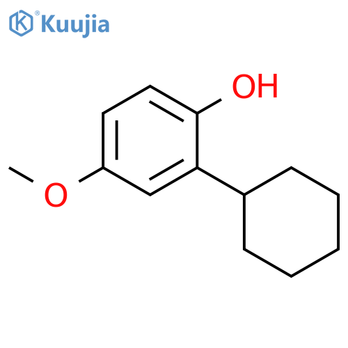 2-cyclohexyl-4-methoxyphenol structure