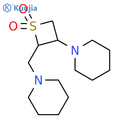 Piperidine,1,1'-(methylene-2,3-thietanediyl)di-, S,S-dioxide (8CI) structure