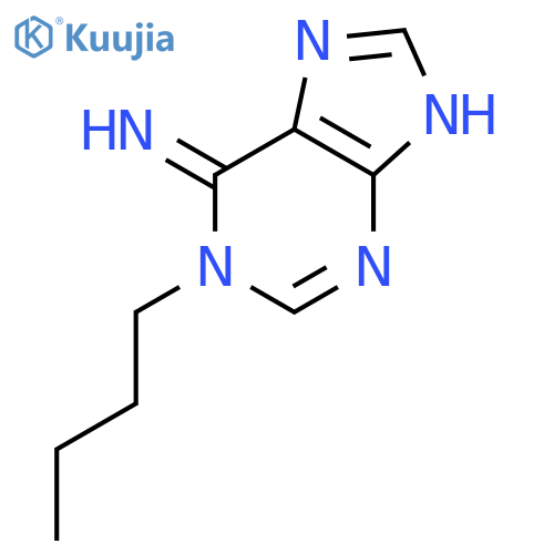 1-butyl-1,9-dihydro-6H-Purin-6-imine structure
