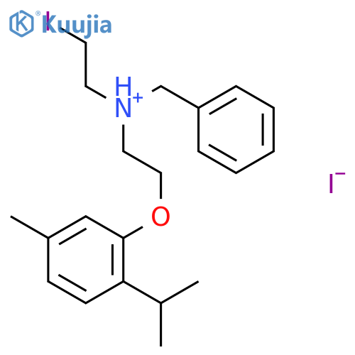 Benzenemethanamine,N-(2-iodoethyl)-N-[2-[5-methyl-2-(1-methylethyl)phenoxy]ethyl]-, hydriodide(1:1) structure