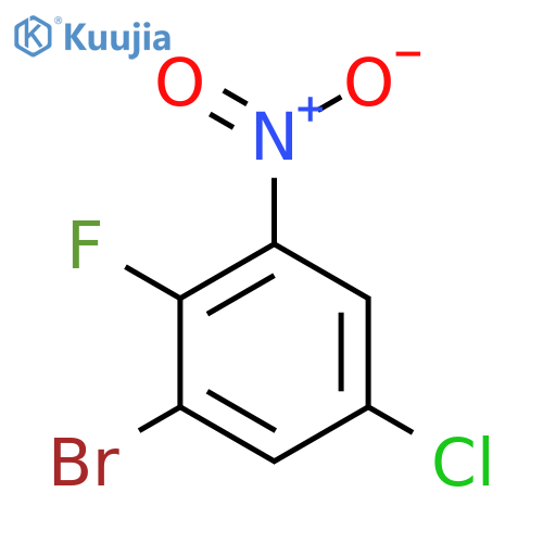 1-Bromo-5-chloro-2-fluoro-3-nitrobenzene structure