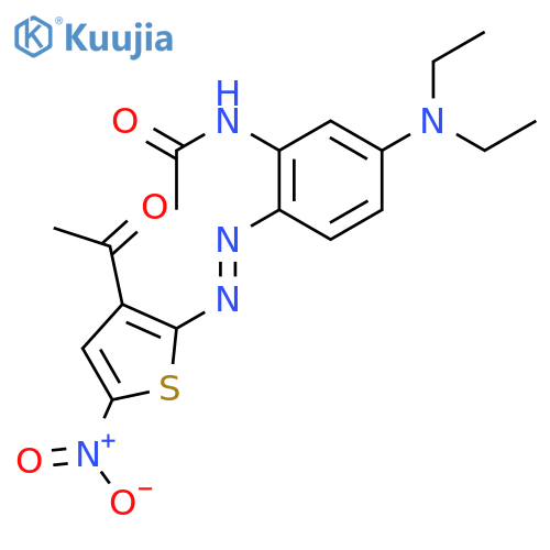 Acetamide,N-[2-[2-(3-acetyl-5-nitro-2-thienyl)diazenyl]-5-(diethylamino)phenyl]- structure