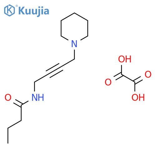 N-(4-piperidin-1-ylbut-2-yn-1-yl)butanamide ethanedioate structure