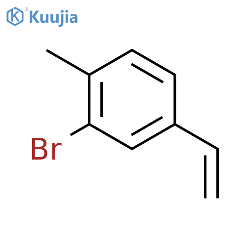 2-bromo-4-ethenyl-1-methylbenzene structure