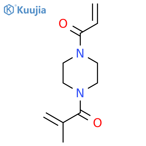 1-(4-Acryloylpiperazin-1-yl)-2-methylprop-2-en-1-one structure