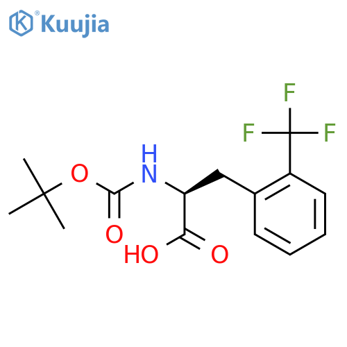 Boc-2-(trifluoromethyl)-L-phenylalanine structure