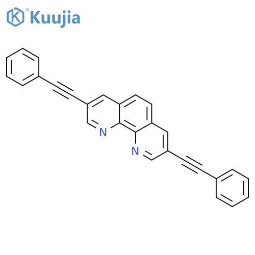 1,10-Phenanthroline, 3,8-bis(phenylethynyl)- structure