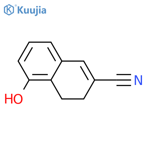 5-hydroxy-3,4-dihydronaphthalene-2-carbonitrile structure