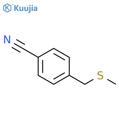 4-[(methylsulfanyl)methyl]benzonitrile structure
