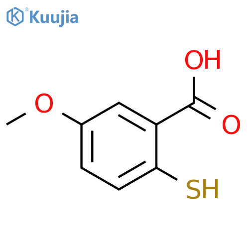 2-Mercapto-5-methoxybenzoic Acid (90%) structure