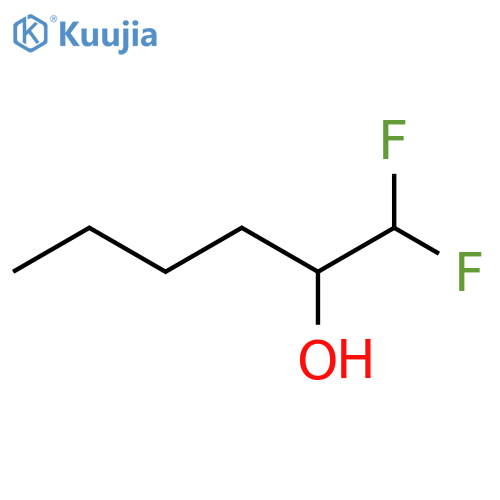 1,1-difluorohexan-2-ol structure