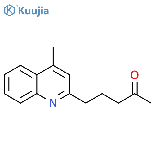 2-Pentanone, 5-(4-methyl-2-quinolinyl)- structure