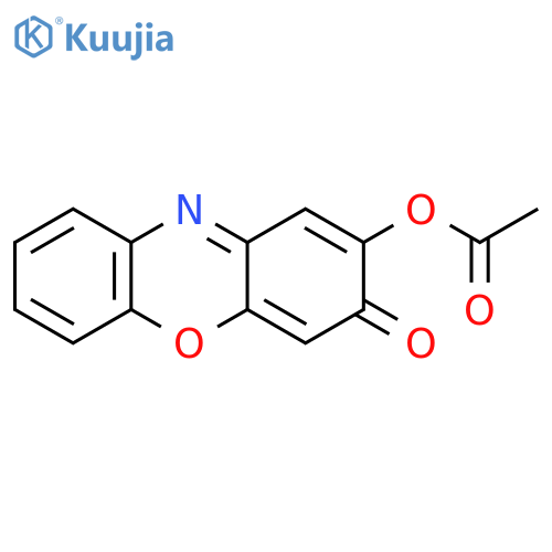 3H-Phenoxazin-3-one, 2-(acetyloxy)- structure