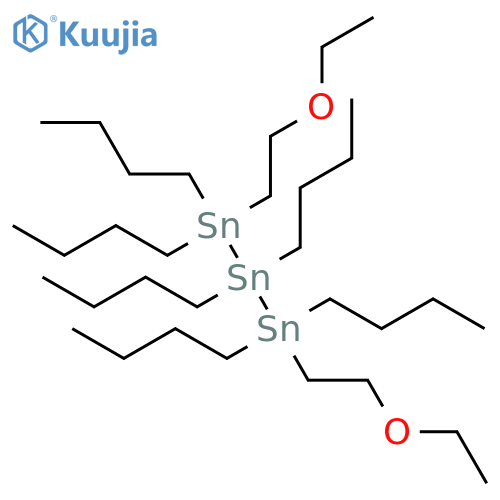 Tristannane, 1,1,2,2,3,3-hexabutyl-1,3-bis(2-ethoxyethyl)- structure