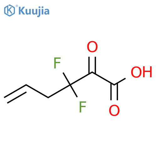 3,3-Difluoro-2-oxohex-5-enoic acid structure