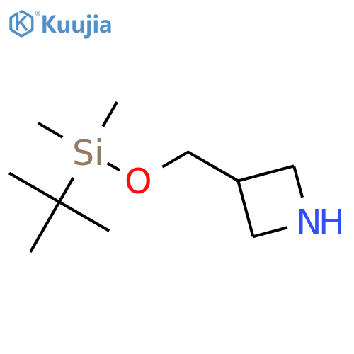 3-{(tert-butyldimethylsilyl)oxymethyl}azetidine structure