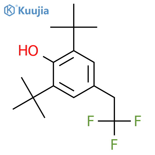 Phenol, 2,6-bis(1,1-dimethylethyl)-4-(2,2,2-trifluoroethyl)- structure