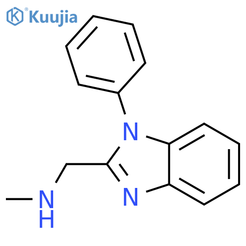 methyl(1-phenyl-1H-1,3-benzodiazol-2-yl)methylamine structure