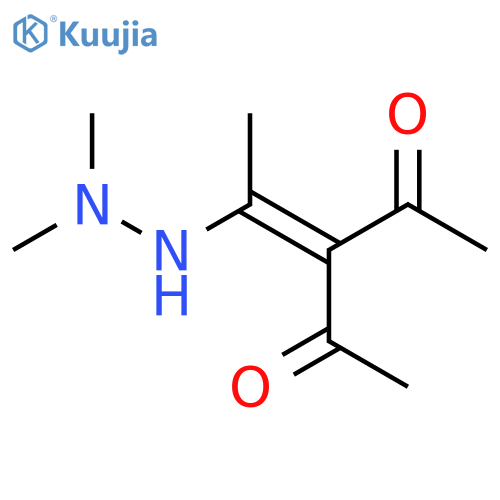 2,4-Pentanedione, 3-[1-(2,2-dimethylhydrazino)ethylidene]- structure