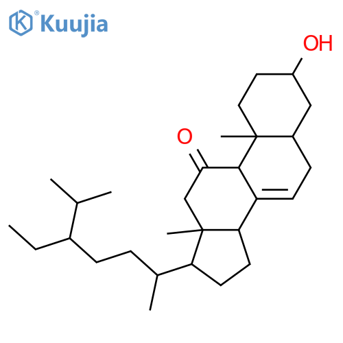 Stigmast-7-en-11-one,3-hydroxy-, (3b,5a,24S)- structure