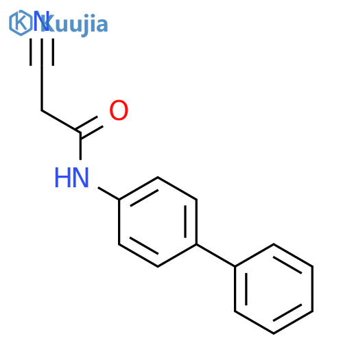 Acetamide, N-[1,1'-biphenyl]-4-yl-2-cyano- structure