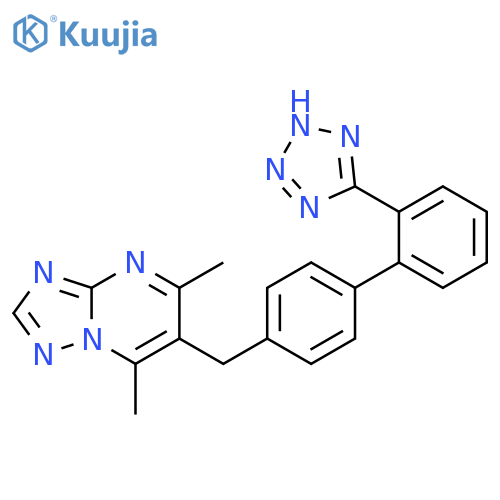 [1,2,4]Triazolo[1,5-a]pyrimidine,5,7-dimethyl-6-[[2'-(2H-tetrazol-5-yl)[1,1'-biphenyl]-4-yl]methyl]- structure