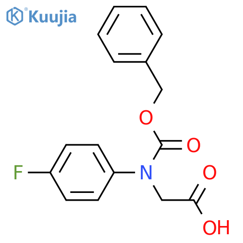 (2S)-2-{(benzyloxy)carbonylamino}-2-(4-fluorophenyl)acetic acid structure