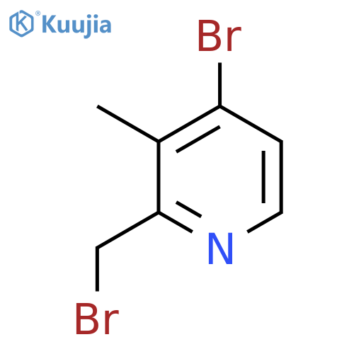 Pyridine, 4-bromo-2-(bromomethyl)-3-methyl- structure