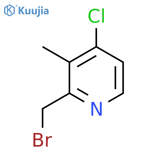 2-(Bromomethyl)-4-chloro-3-methylpyridine structure