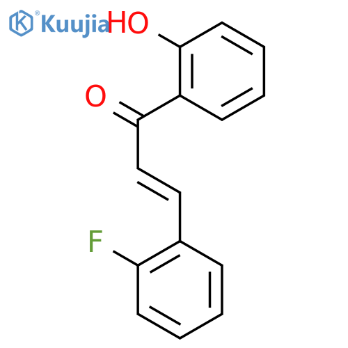3-(2-fluorophenyl)-1-(2-hydroxyphenyl)prop-2-en-1-one structure