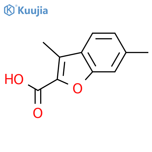 3,6-Dimethyl-1-benzofuran-2-carboxylic Acid structure