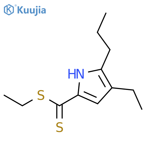1H-Pyrrole-2-carbodithioic acid, 4-ethyl-5-propyl-, ethyl ester structure