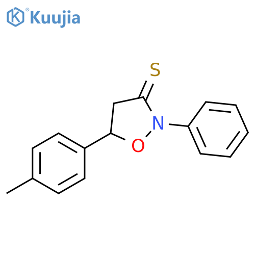 3-Isoxazolidinethione, 5-(4-methylphenyl)-2-phenyl- structure