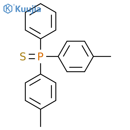 phosphorane, bis(4-methylphenyl)phenyl-, sulfide structure